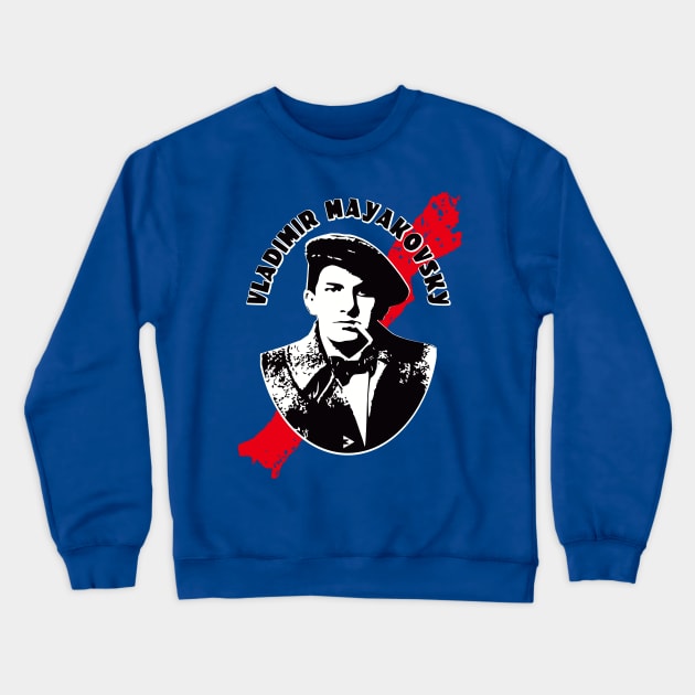 Vladimir Mayakovsky Crewneck Sweatshirt by Exile Kings 